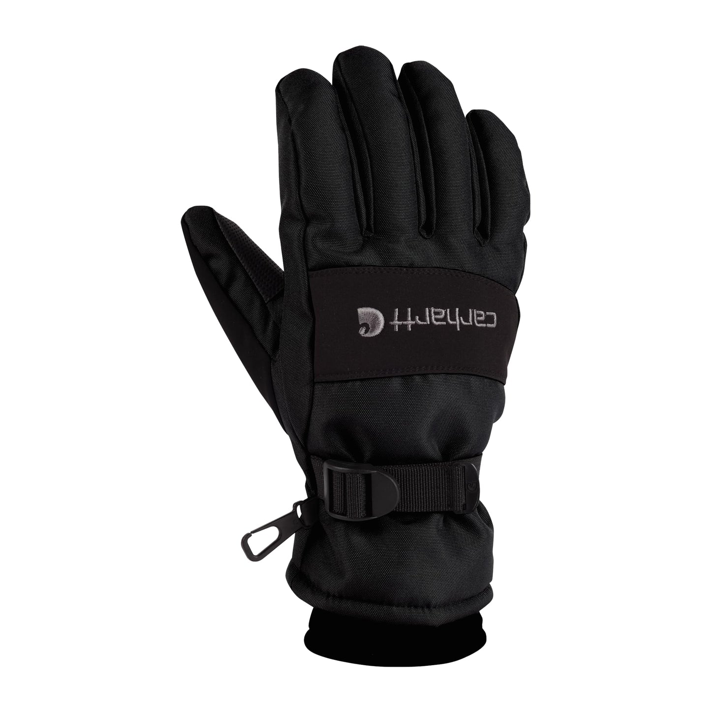 Carhartt Men's Waterproof Insulated Knit Cuff Glove, Black, Large