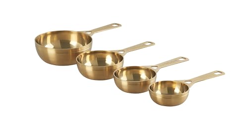 Le Crueset Measuring Cups, Gold, Set of 4 (1,1/2,1/3,1/4 cups)