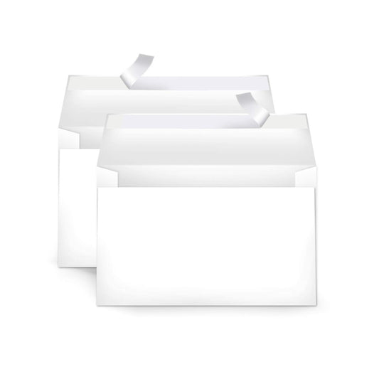 Amazon Basics A9 Blank Invitation Envelopes with Peel and Seal Closure, 5-3/4 x 8-3/4 Inches, White - Pack of 100