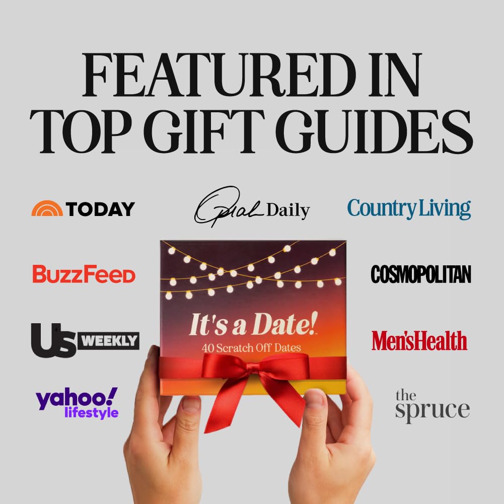 It's a Date!, 40 Fun and Romantic Scratch Off Date Night Ideas for Him, Her, Girlfriend, Boyfriend, Wife, Husband & Couples, Stocking Stuffers for Men and Women