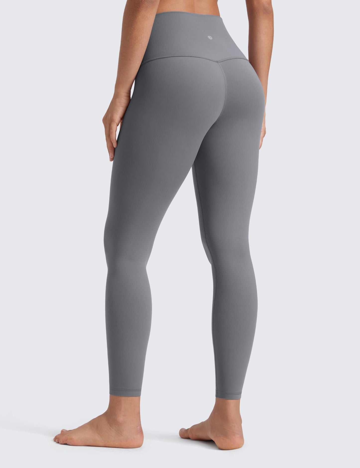 CRZ YOGA Butterluxe Yoga Leggings 25" - High Waisted Buttery Soft Womens Workout Lounge Pants Solar Grey Medium