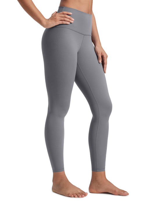 CRZ YOGA Butterluxe Yoga Leggings 25" - High Waisted Buttery Soft Womens Workout Lounge Pants Solar Grey Medium