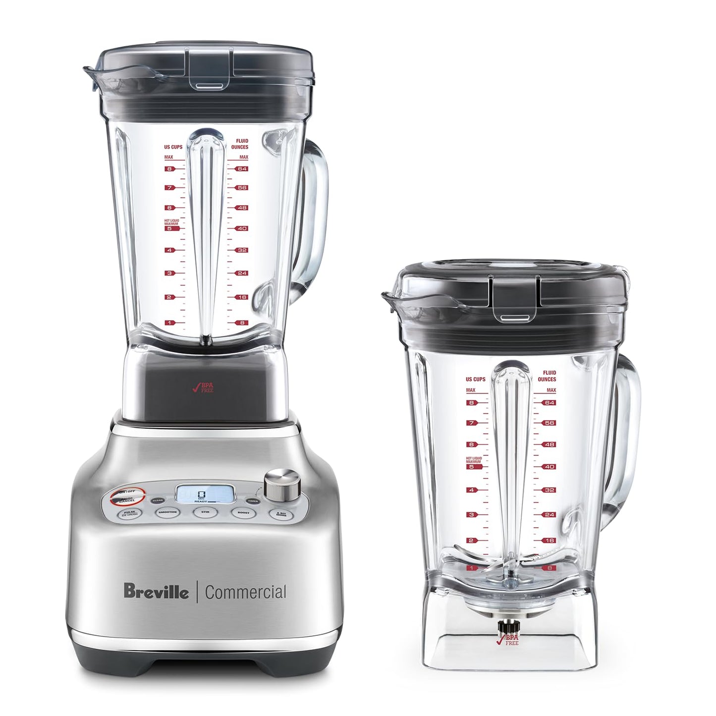 Breville Commercial Super Q Pro Blender, Brushed Stainless, CBL920BSS1BNA1, 68 oz Capacity, Brushed Stainless Steel