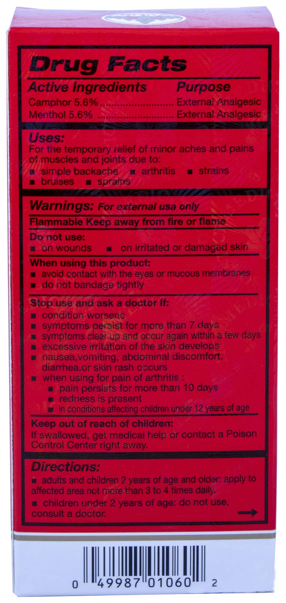 ZHENG GU SHUI - External Analgesic Lotion, 3.4 Oz